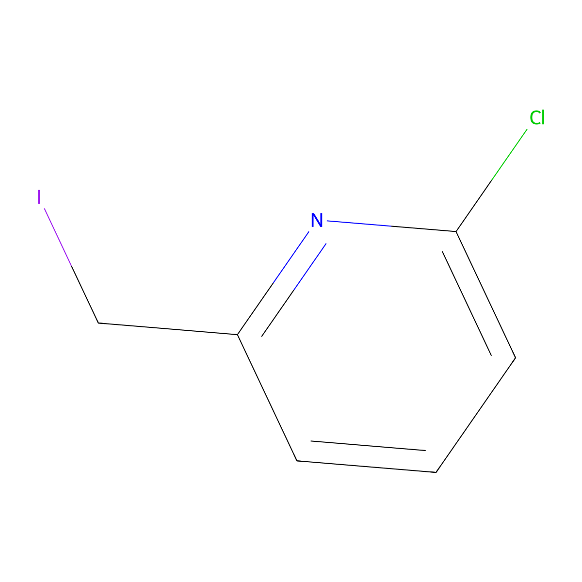 2-Chloro-6-iodomethyl-pyridine molecular structure, CAS 1935998-77-8