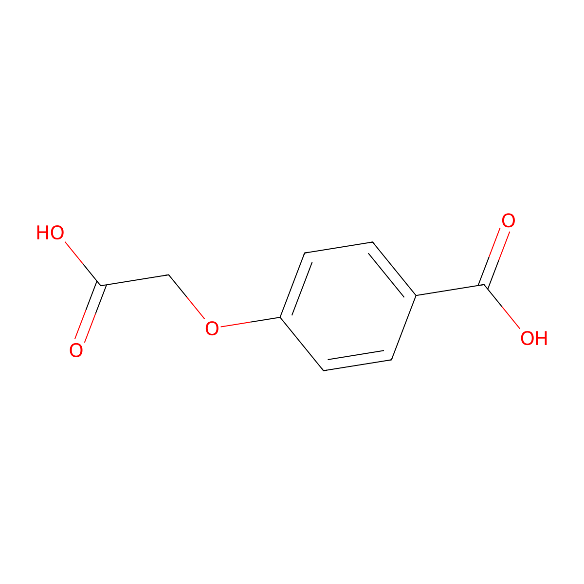 4-(Carboxymethoxy)benzoic acid molecular structure, CAS 19360-67-9