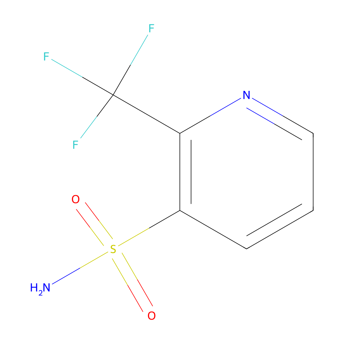 2-(Trifluoromethyl)pyridine-3-sulfonamide molecular structure, CAS 1936003-67-6