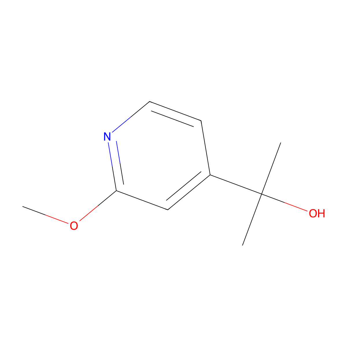 2-(2-Methoxypyridin-4-yl)propan-2-ol molecular structure, CAS 1936006-73-3