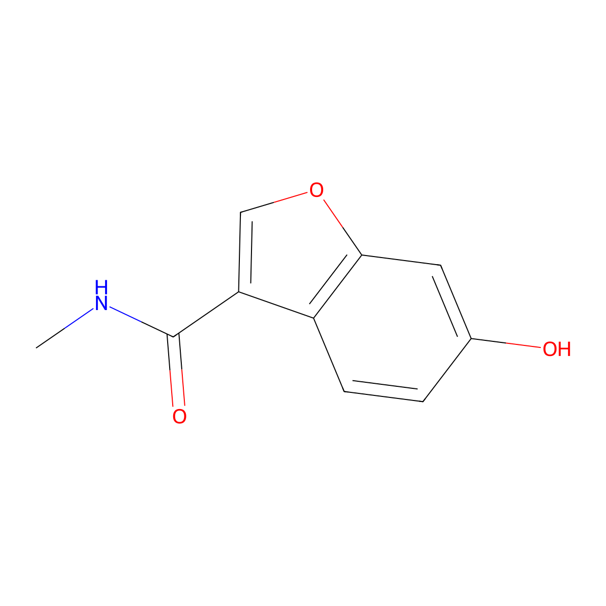 6-Hydroxy-N-methylbenzofuran-3-carboxamide molecular structure, CAS 1936011-79-8