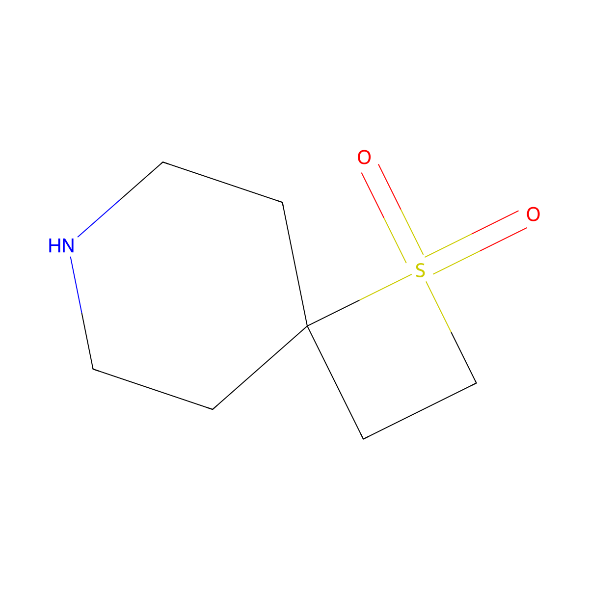 1-Thia-7-azaspiro[3.5]nonane 1,1-dioxide molecular structure, CAS 1936011-84-5