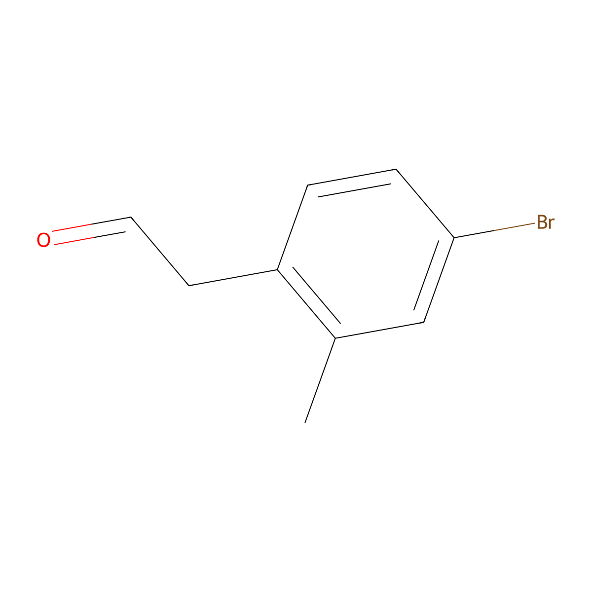 2-(4-Bromo-2-methylphenyl)acetaldehyde molecular structure, CAS 1936015-10-9
