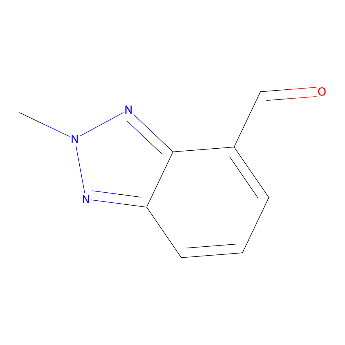 2-Methyl-2H-benzo[d][1,2,3]triazole-4-carbaldehyde molecular structure, CAS 1936022-13-7