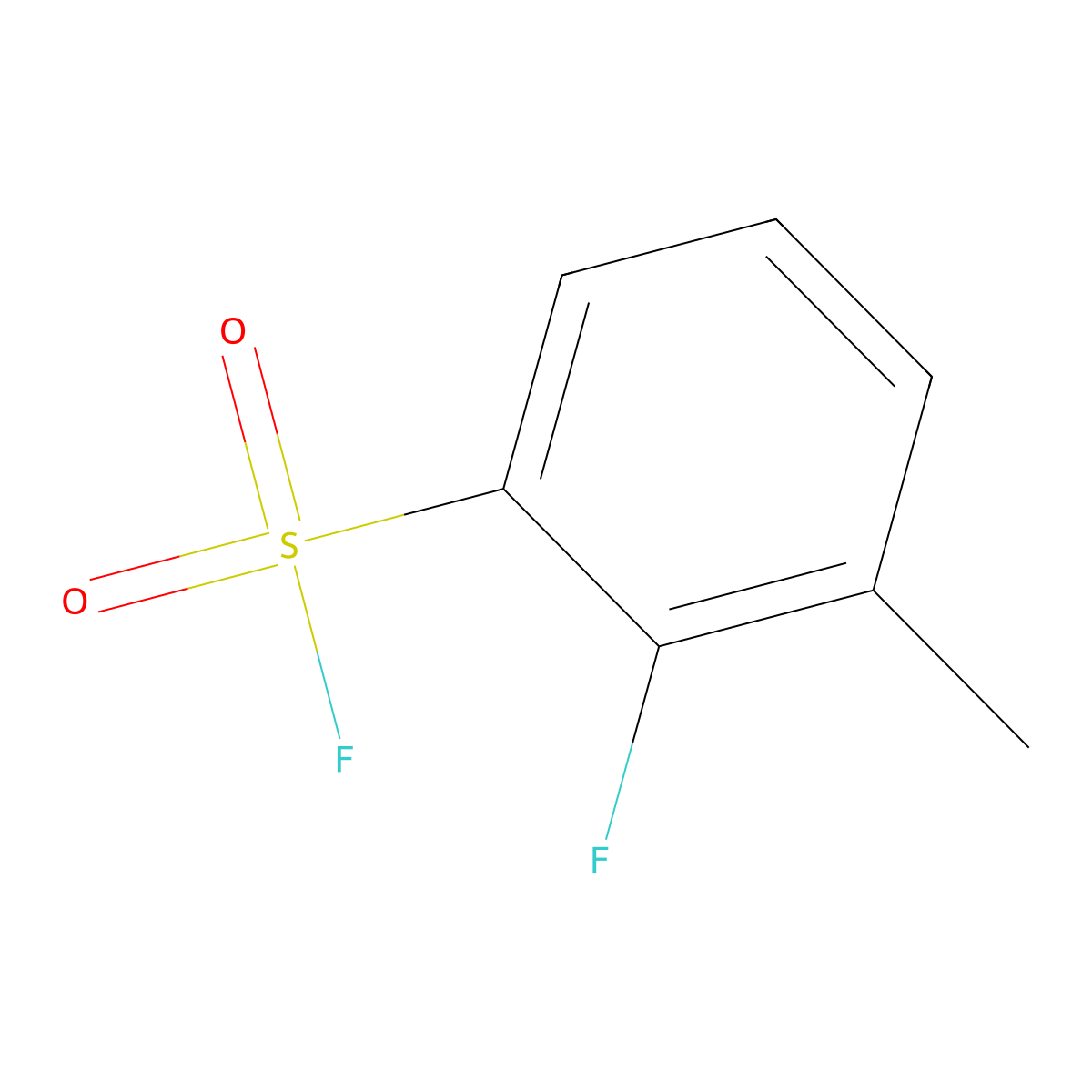 2-Fluoro-3-methylbenzene-1-sulfonyl fluoride molecular structure, CAS 1936026-38-8