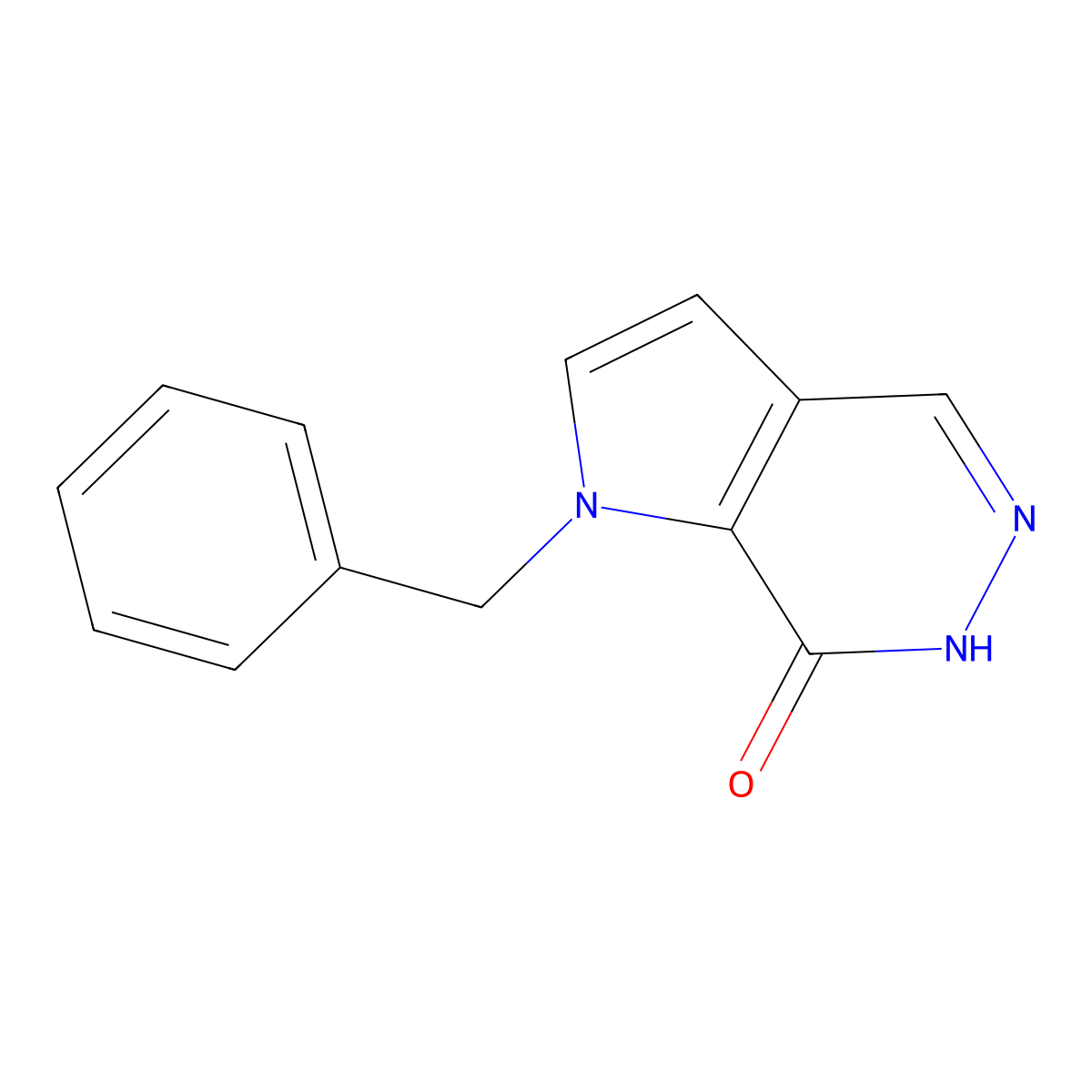 1-Benzyl-1H-pyrrolo[2,3-d]pyridazin-7(6H)-one molecular structure, CAS 1936044-53-9