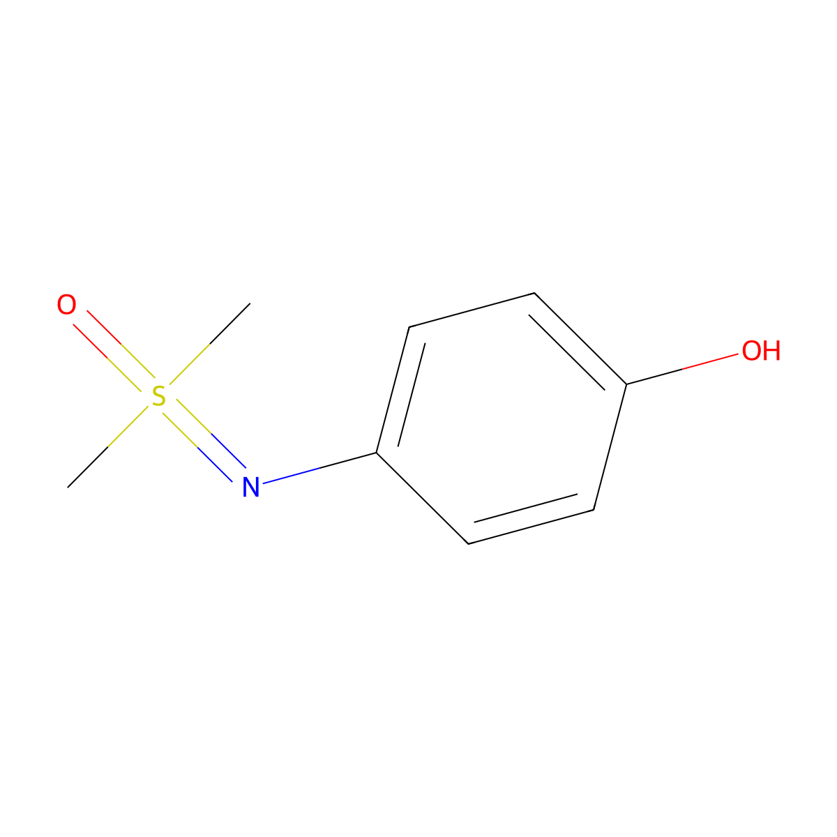 [(4-Hydroxyphenyl)imino]dimethyl-lambda6-sulfanone molecular structure, CAS 1936045-51-0