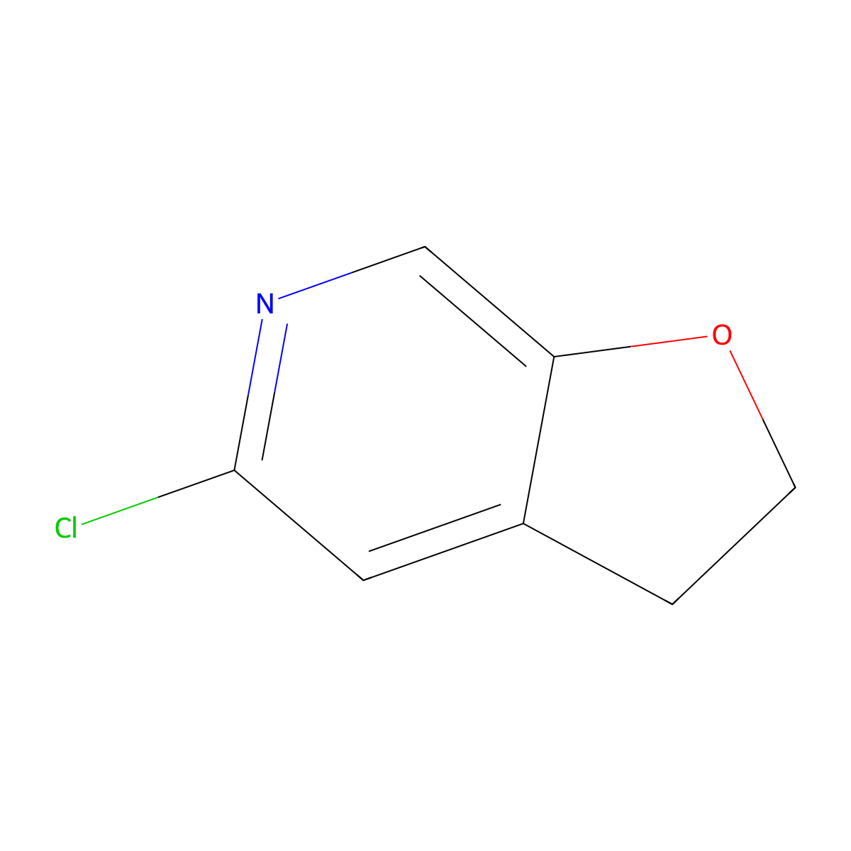 5-Chloro-2,3-dihydrofuro[2,3-c]pyridine molecular structure, CAS 193605-52-6