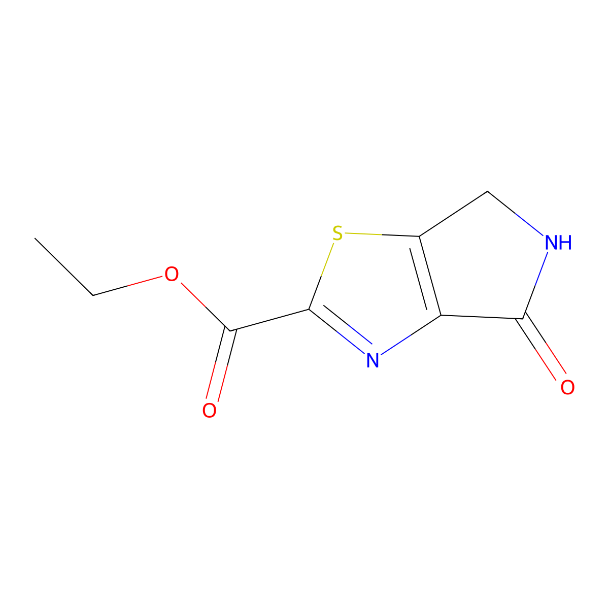 Ethyl 4-oxo-5,6-dihydro-4H-pyrrolo[3,4-d]thiazole-2-carboxylate molecular structure, CAS 1936059-38-9