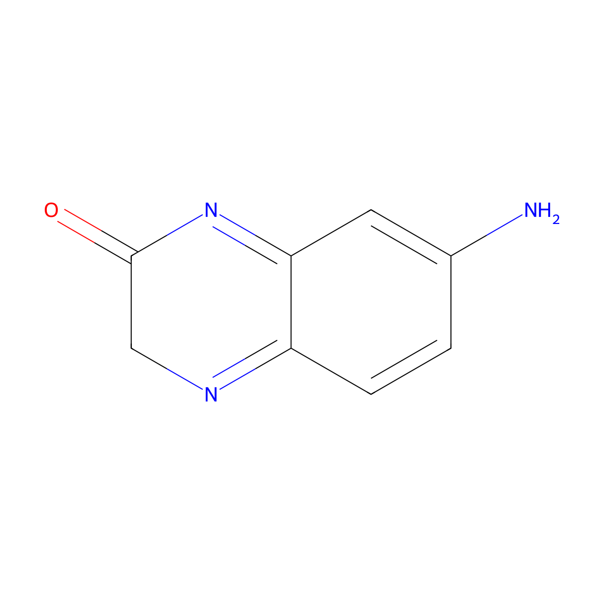 7-Aminoquinoxalin-2(3H)-one molecular structure, CAS 1936082-98-2