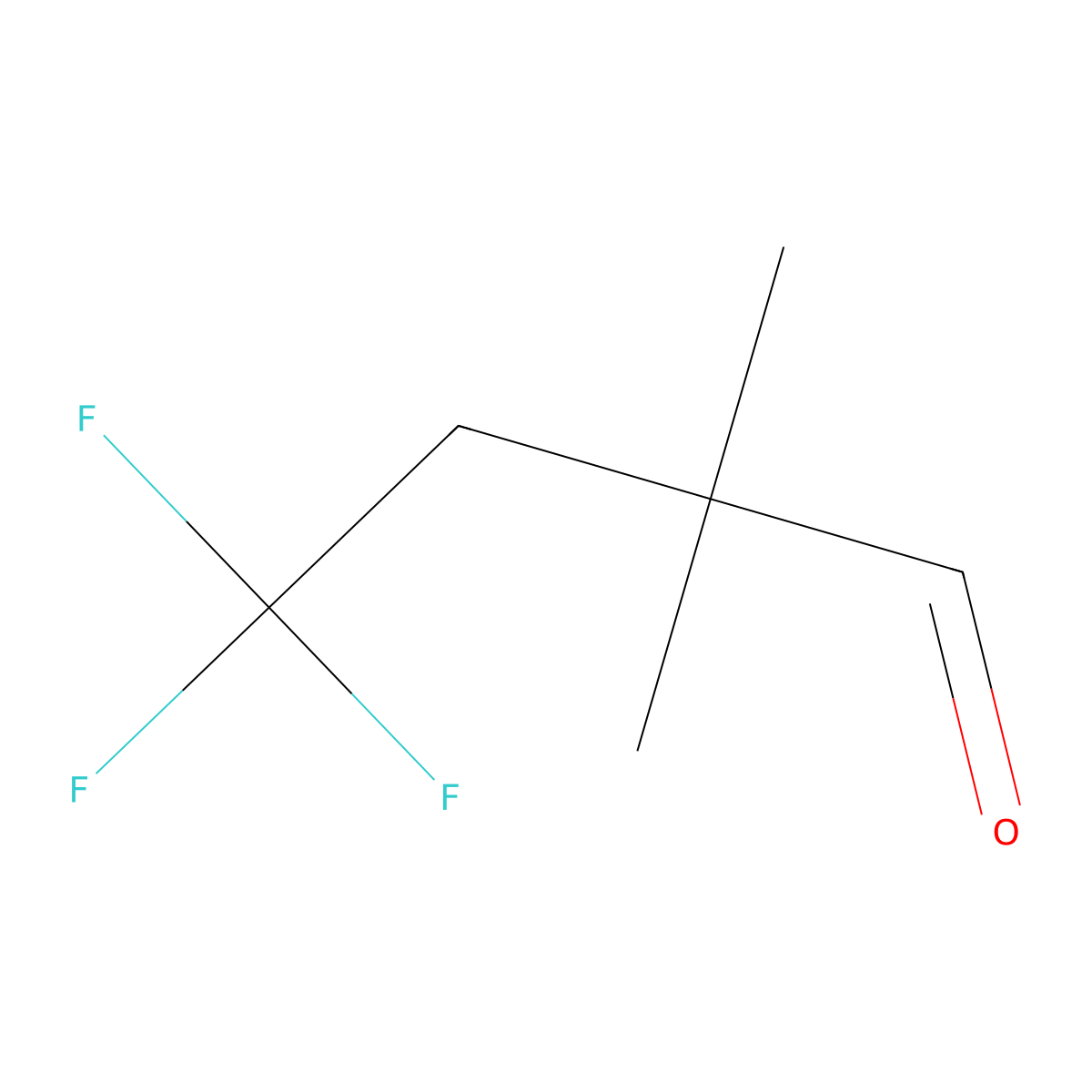 4,4,4-Trifluoro-2,2-dimethylbutanal molecular structure, CAS 1936087-74-9