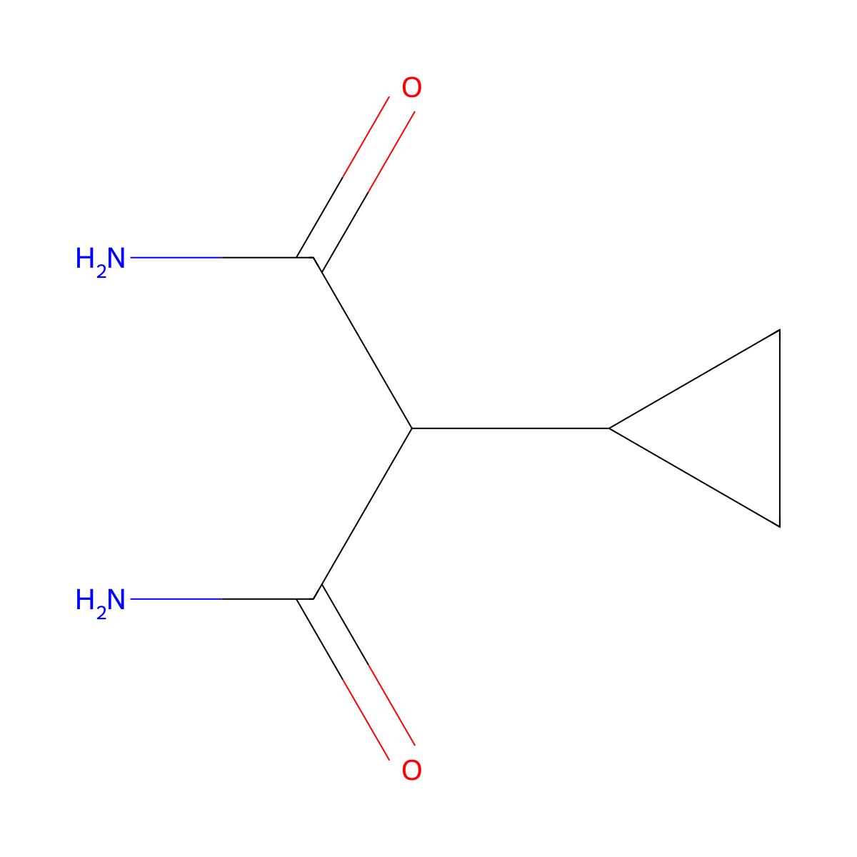2-Cyclopropylmalonamide molecular structure, CAS 1936091-39-2