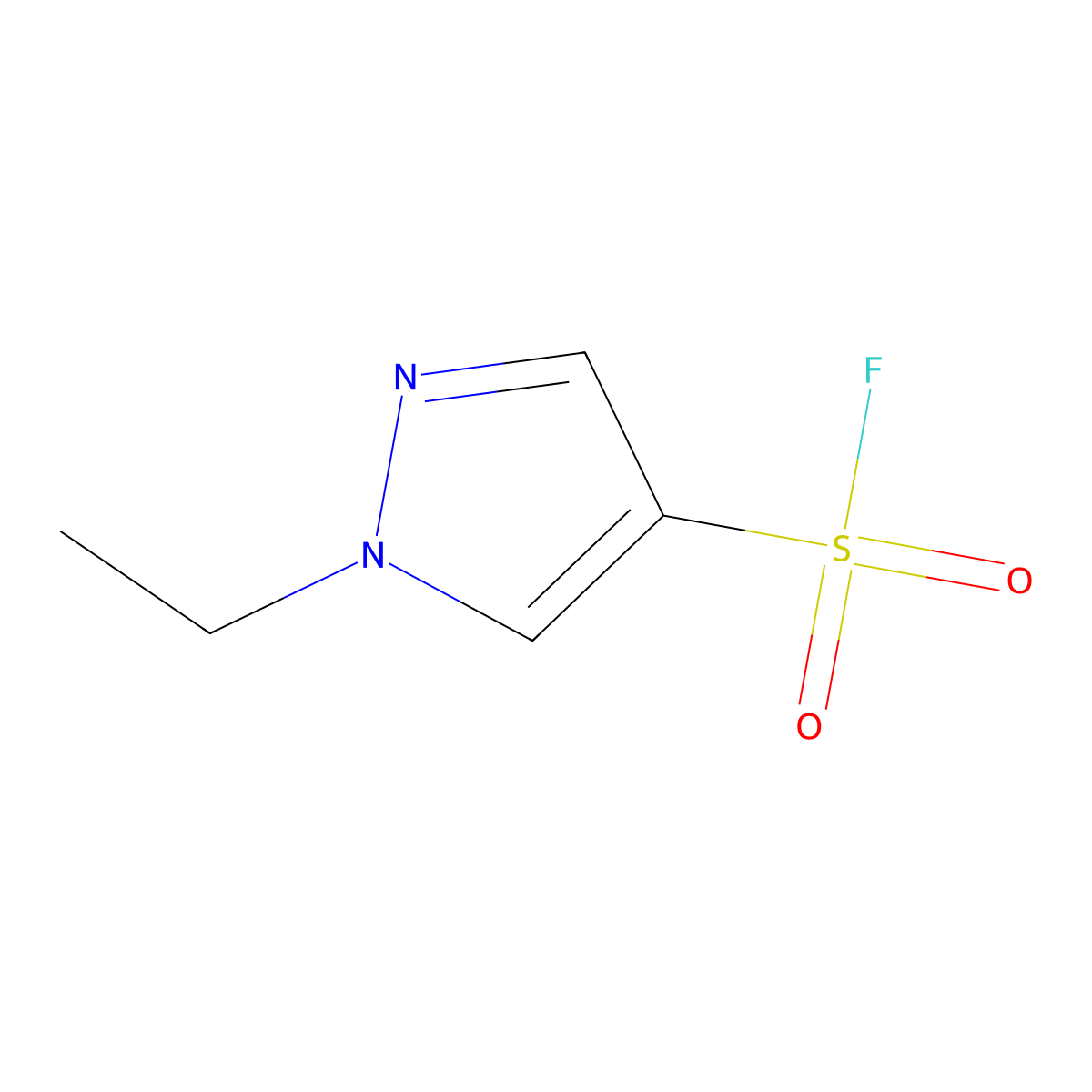 1-Ethyl-1H-pyrazole-4-sulfonyl fluoride molecular structure, CAS 1936099-33-0