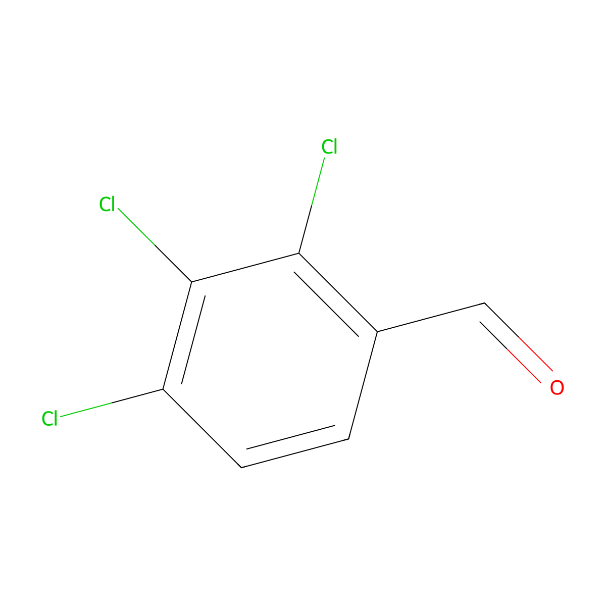 2,3,4-Trichlorobenzaldehyde molecular structure, CAS 19361-59-2