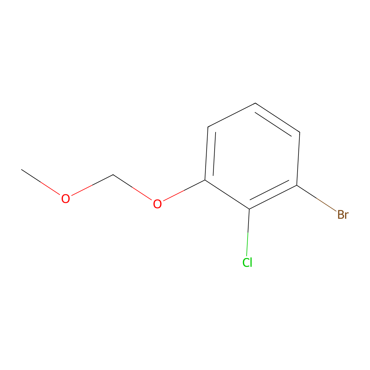 1-Bromo-2-chloro-3-(methoxymethoxy)benZene molecular structure, CAS 1936101-00-6