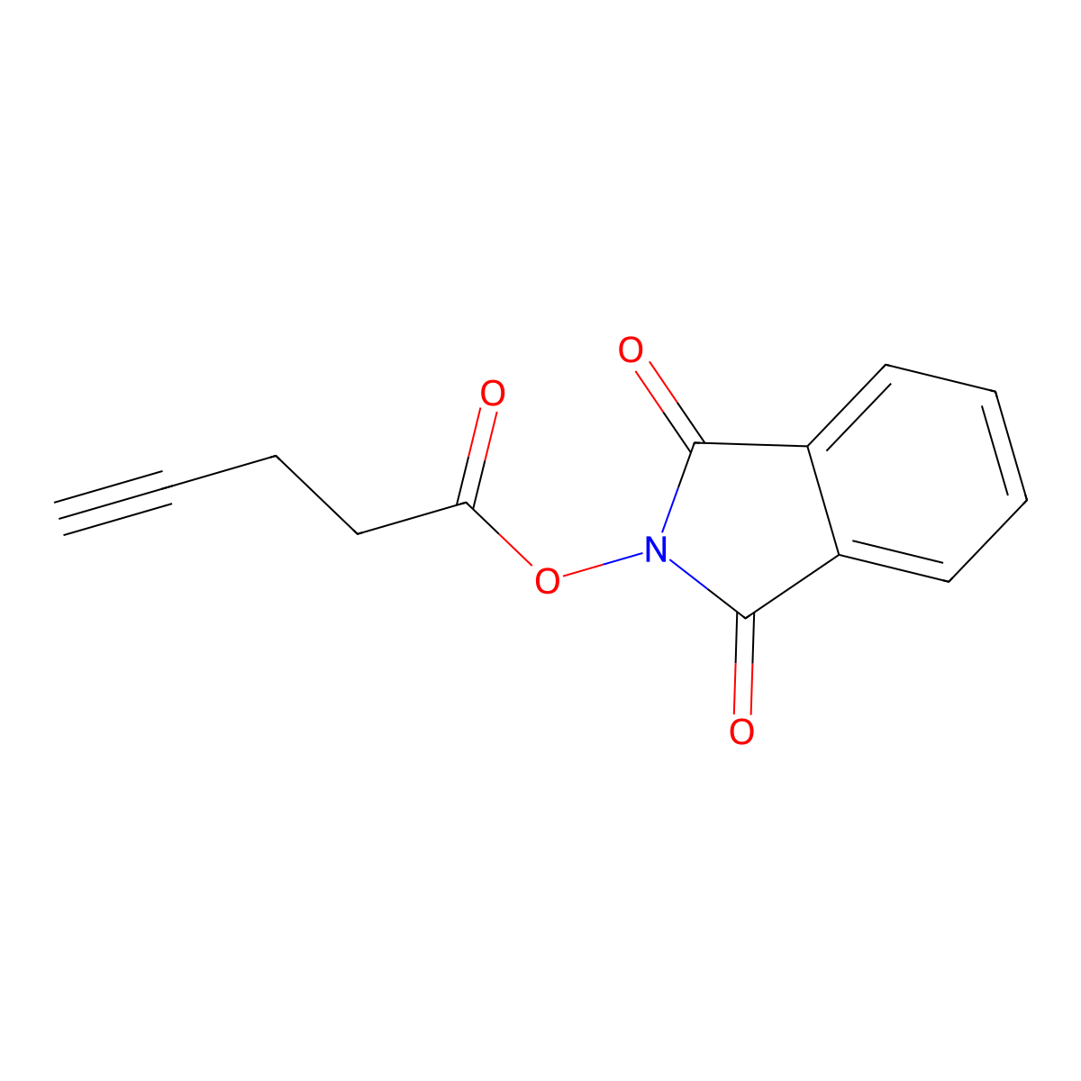 1,3-Dioxoisoindolin-2-yl pent-4-ynoate molecular structure, CAS 1936101-58-4