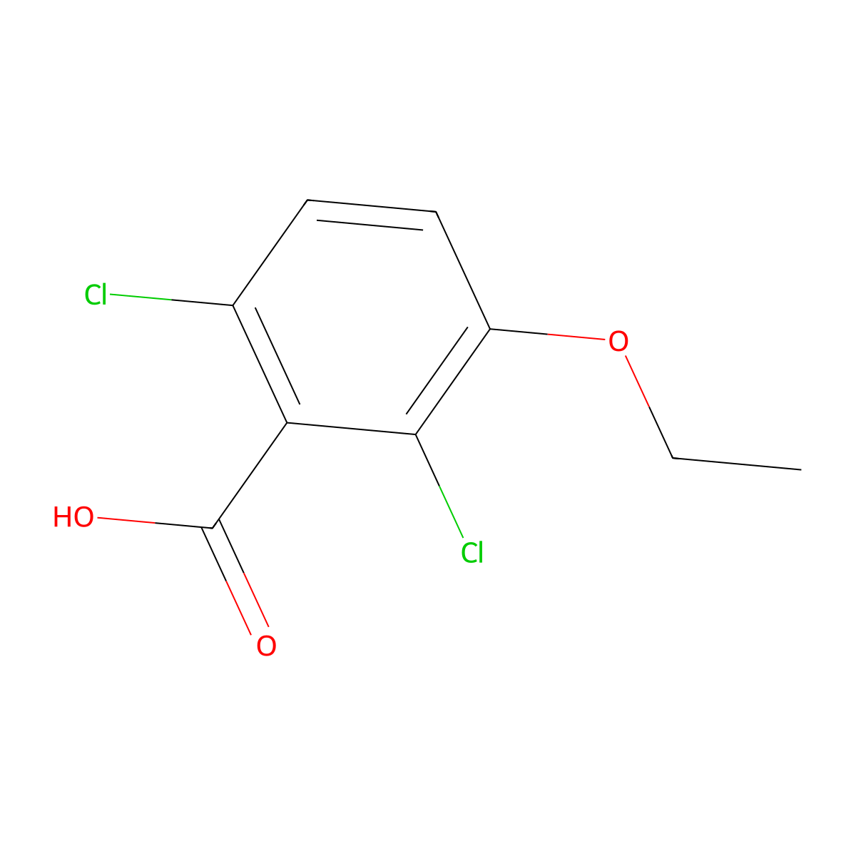 2,6-Dichloro-3-ethoxybenZoic acid molecular structure, CAS 1936115-09-1