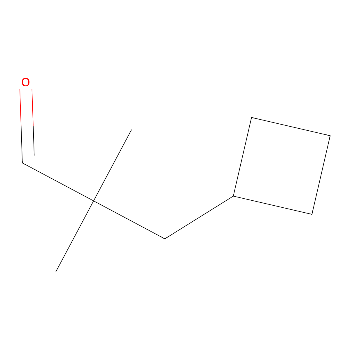 3-Cyclobutyl-2,2-dimethylpropanal molecular structure, CAS 1936119-86-6