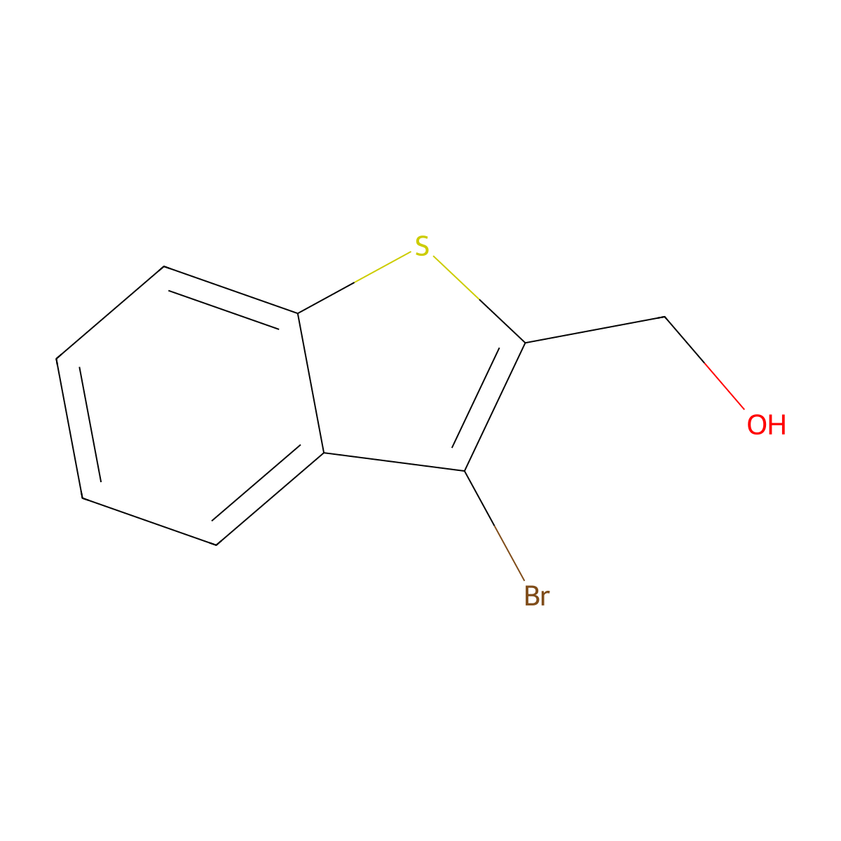 (3-Bromobenzo[b]thiophen-2-yl)methanol molecular structure, CAS 1936126-84-9