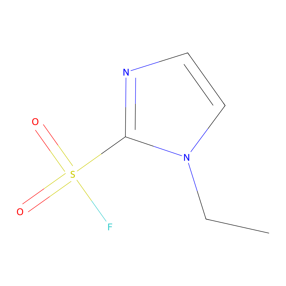 1-ethyl-1H-imidazole-2-sulfonyl fluoride molecular structure, CAS 1936128-42-5