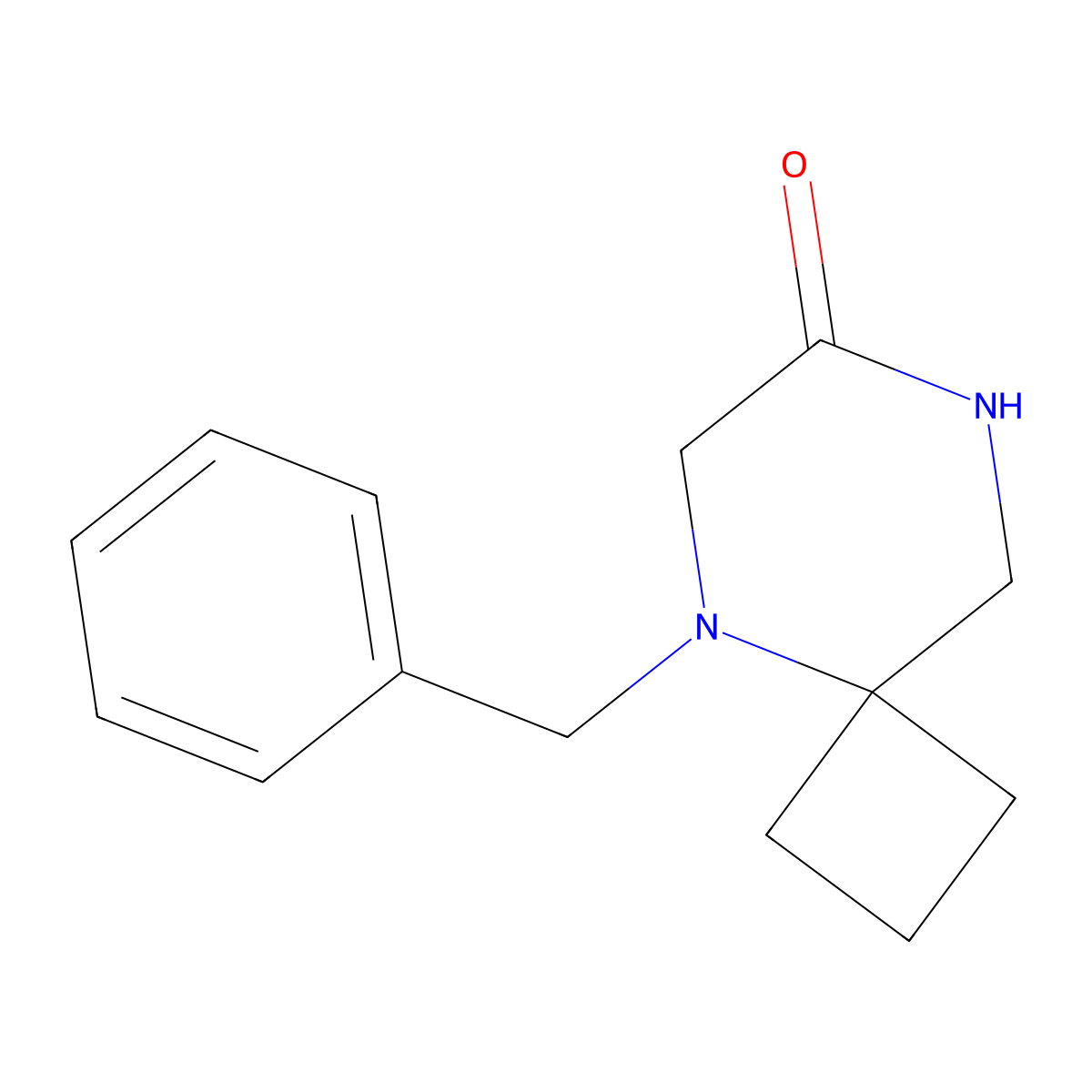 5-Benzyl-5,8-diazaspiro[3.5]nonan-7-one molecular structure, CAS 1936128-66-3