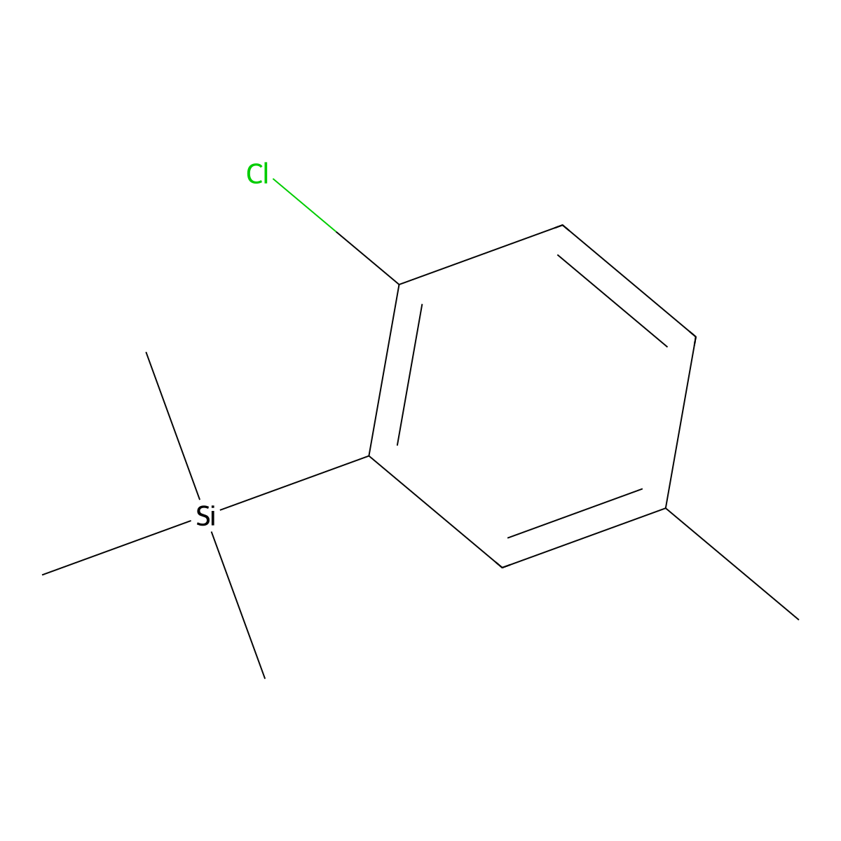 (2-Chloro-5-methylphenyl)trimethylsilane molecular structure, CAS 1936133-48-0