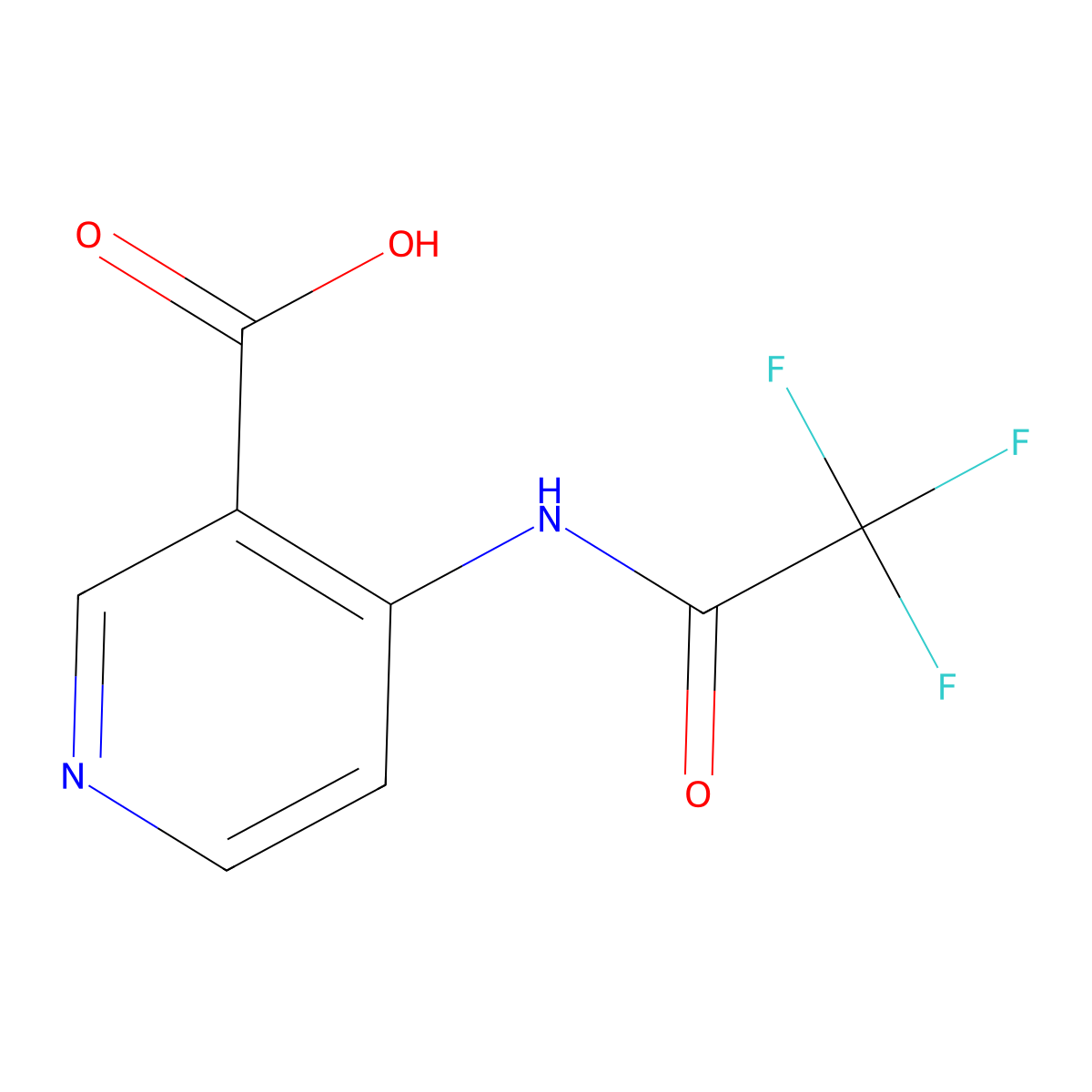 4-(Trifluoroacetamido)pyridine-3-carboxylic acid molecular structure, CAS 1936140-64-5
