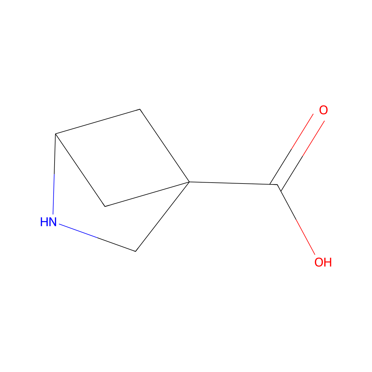 2-Azabicyclo[2.1.1]hexane-4-carboxylic acid molecular structure, CAS 1936140-85-0