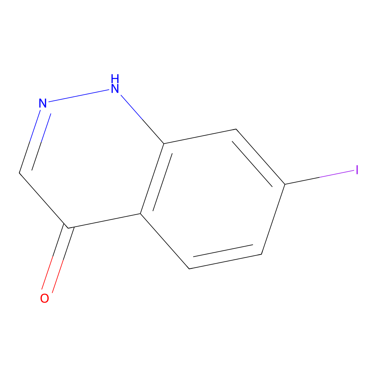 7-Iodo-1,4-dihydrocinnolin-4-one molecular structure, CAS 1936146-17-6