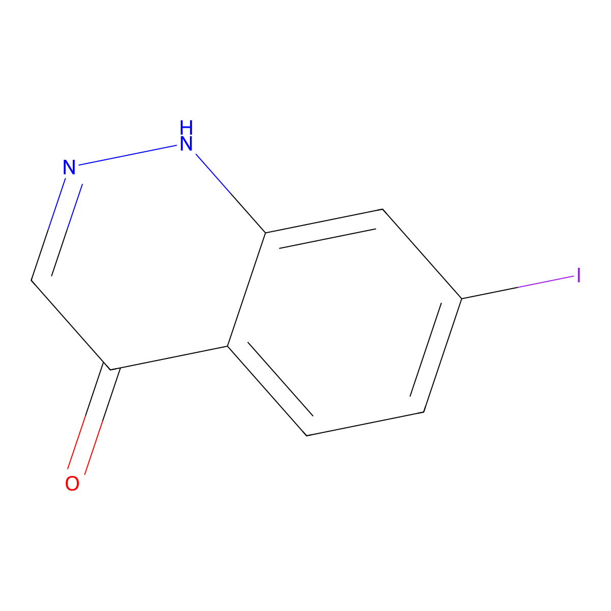 7-Iodo-1,4-dihydrocinnolin-4-one molecular structure, CAS 1936146-17-6