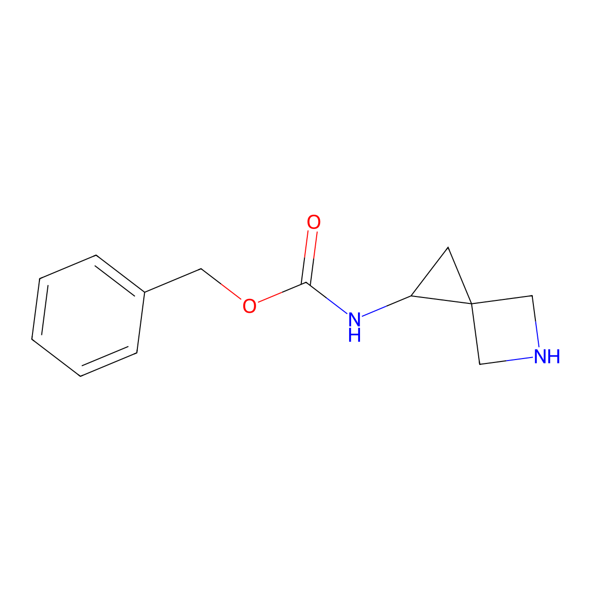 Benzyl N-{5-azaspiro[2.3]hexan-1-YL}carbamate molecular structure, CAS 1936154-42-5