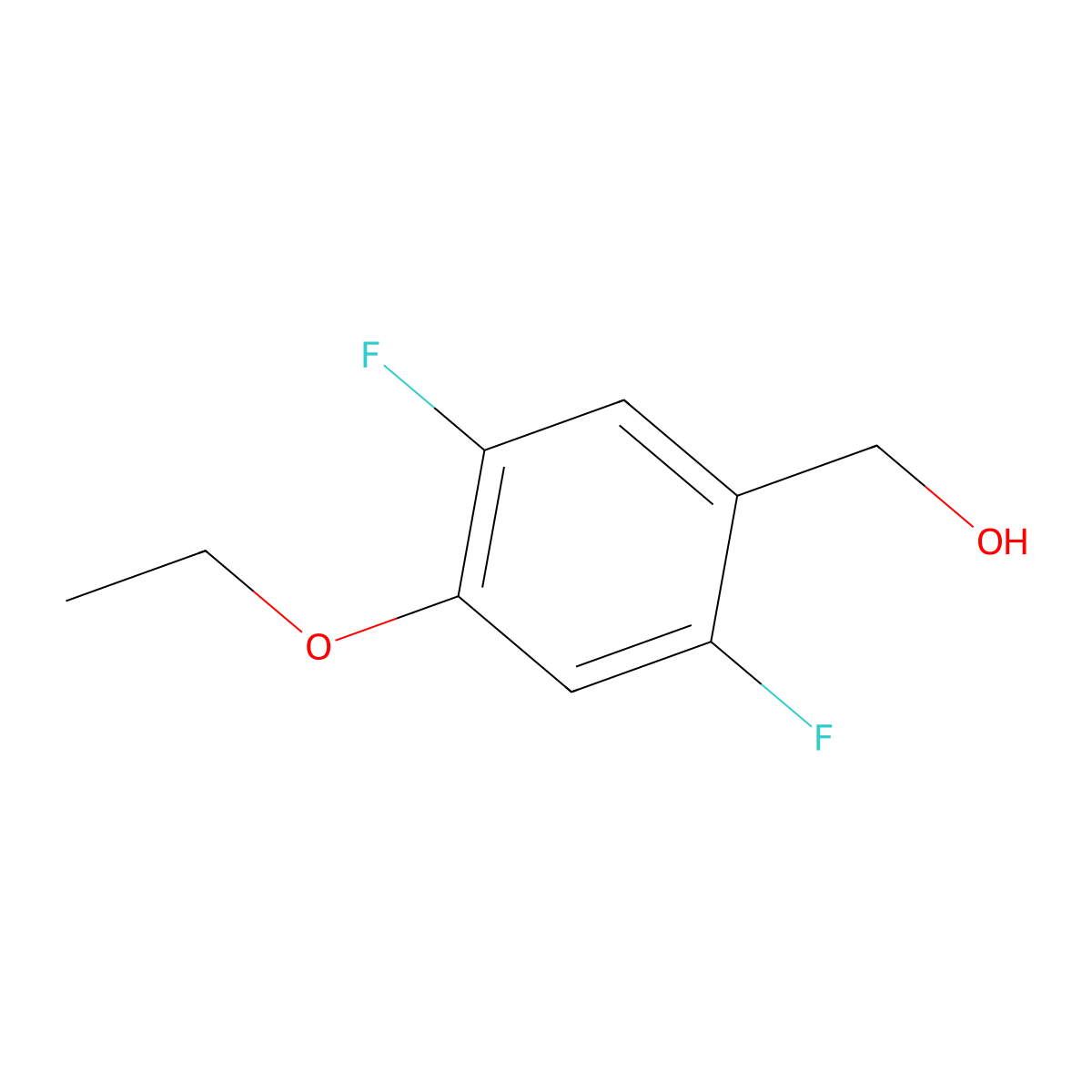 (4-Ethoxy-2,5-difluorophenyl)methanol molecular structure, CAS 1936170-12-5