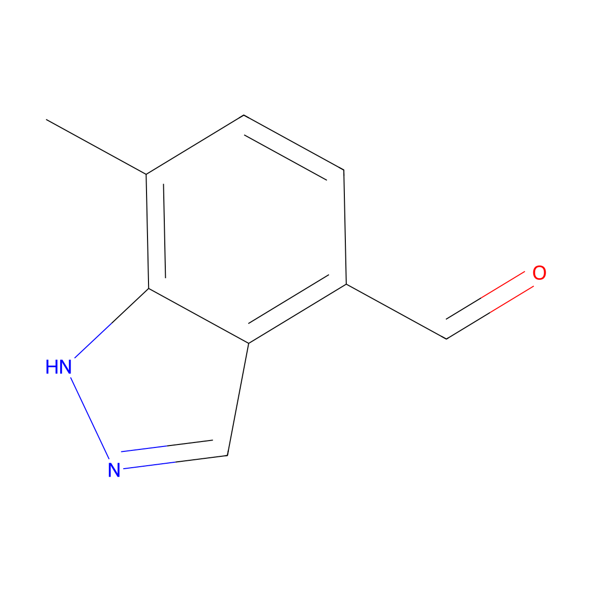 7-Methyl-1H-indazole-4-carbaldehyde molecular structure, CAS 1936171-45-7