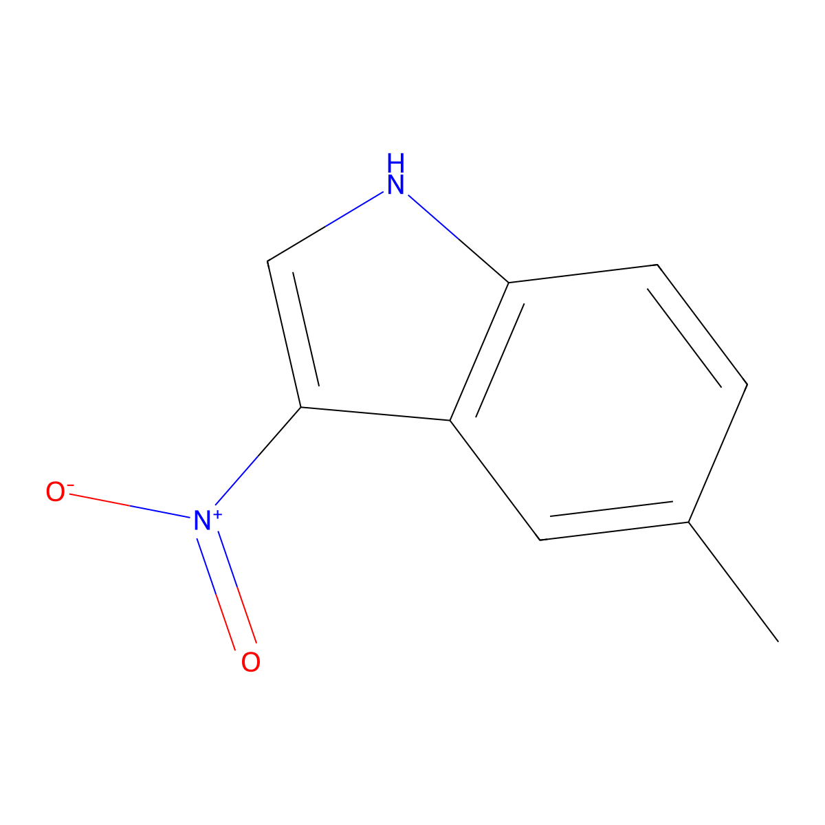 5-Methyl-3-nitro-1H-indole molecular structure, CAS 1936174-43-4