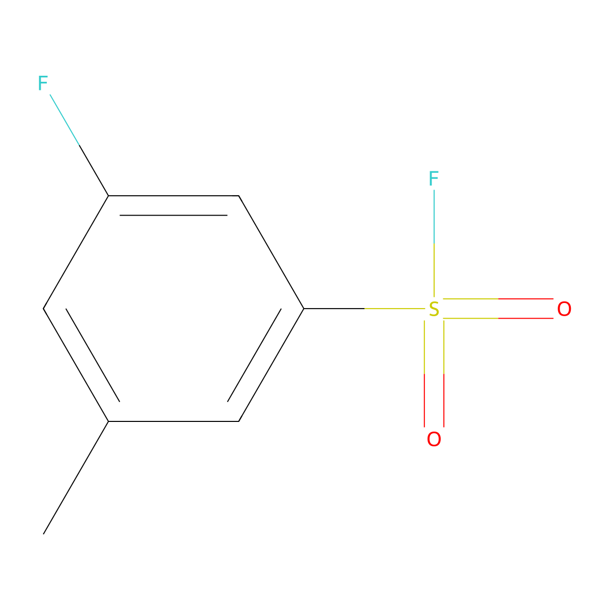 3-Fluoro-5-methylbenzene-1-sulfonyl fluoride molecular structure, CAS 1936175-68-6