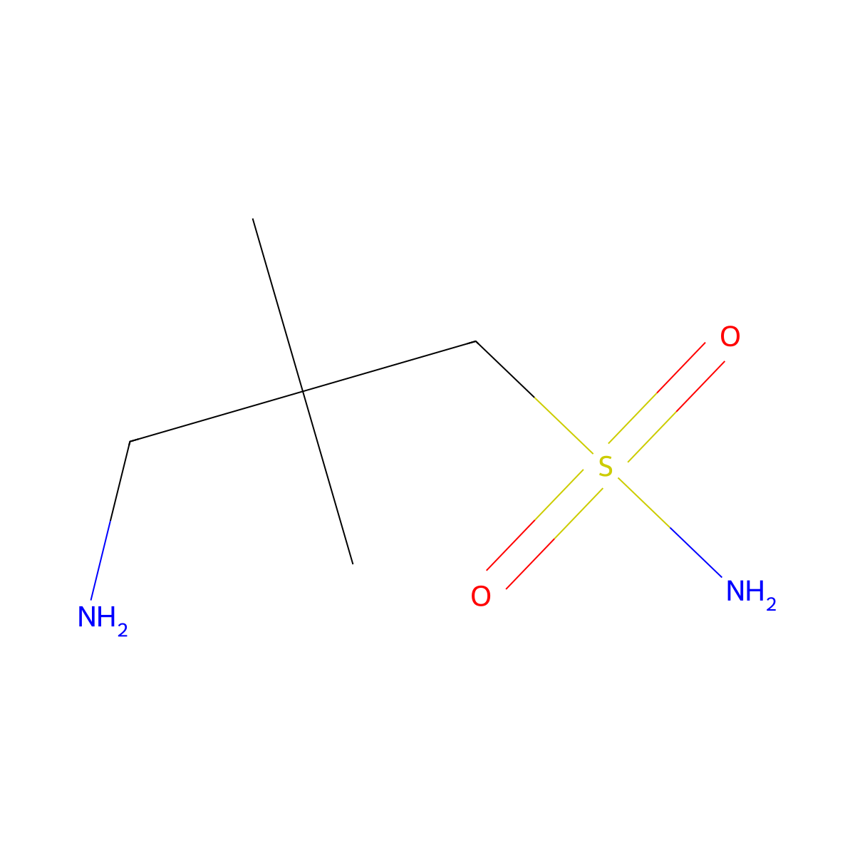 3-Amino-2,2-dimethylpropane-1-sulfonamide molecular structure, CAS 1936178-42-5