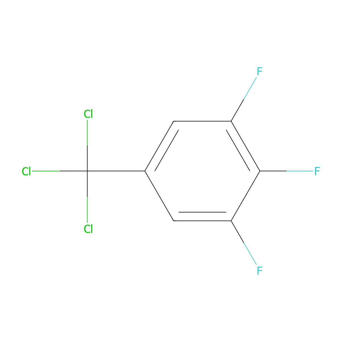 1,2,3-Trifluoro-5-(trichloromethyl)benzene molecular structure, CAS 1936179-69-9