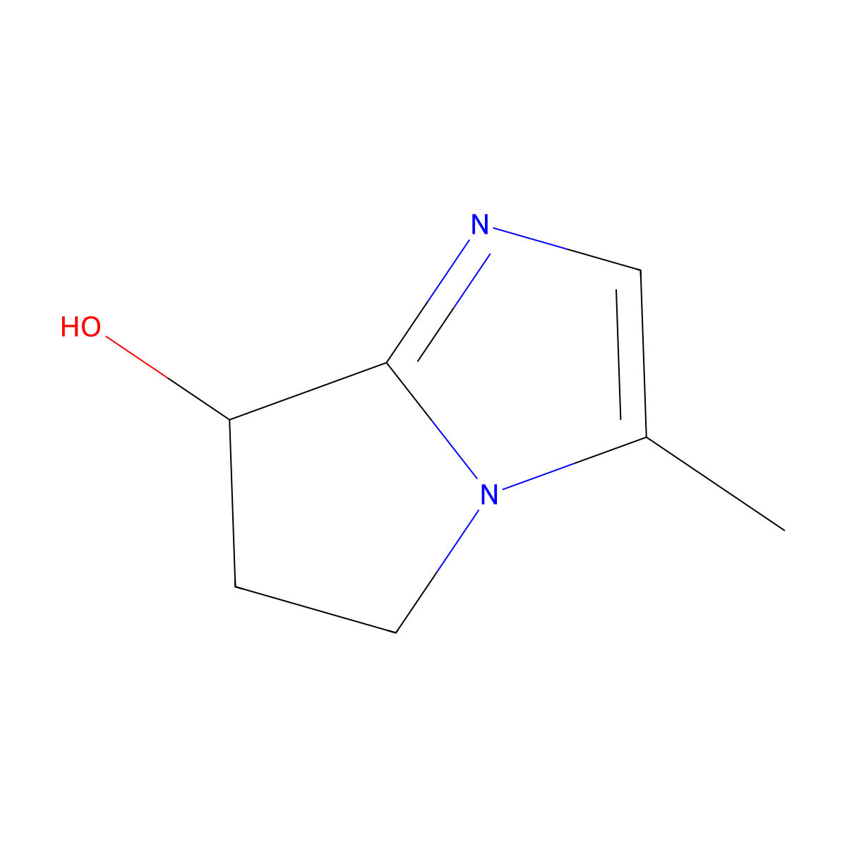 3-methyl-5H,6H,7H-pyrrolo[1,2-a]imidazol-7-ol molecular structure, CAS 1936181-10-0