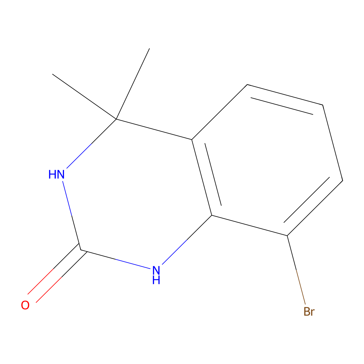 8-Bromo-4,4-dimethyl-3,4-dihydroquinazolin-2(1H)-one molecular structure, CAS 1936183-27-5