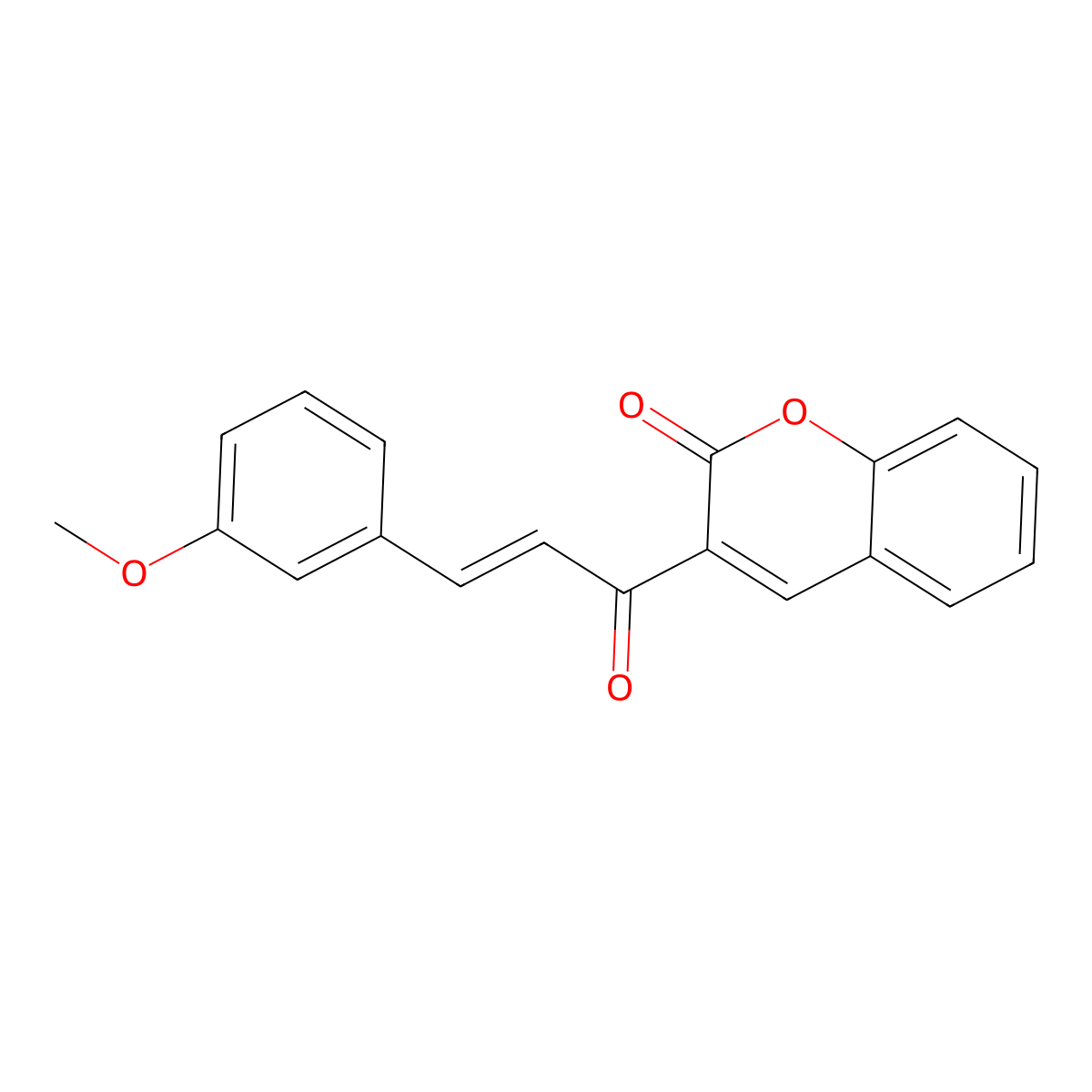 3-[3-(3-Methoxyphenyl)acryloyl]-2H-1-benzopyran-2-one molecular structure, CAS 193619-93-1