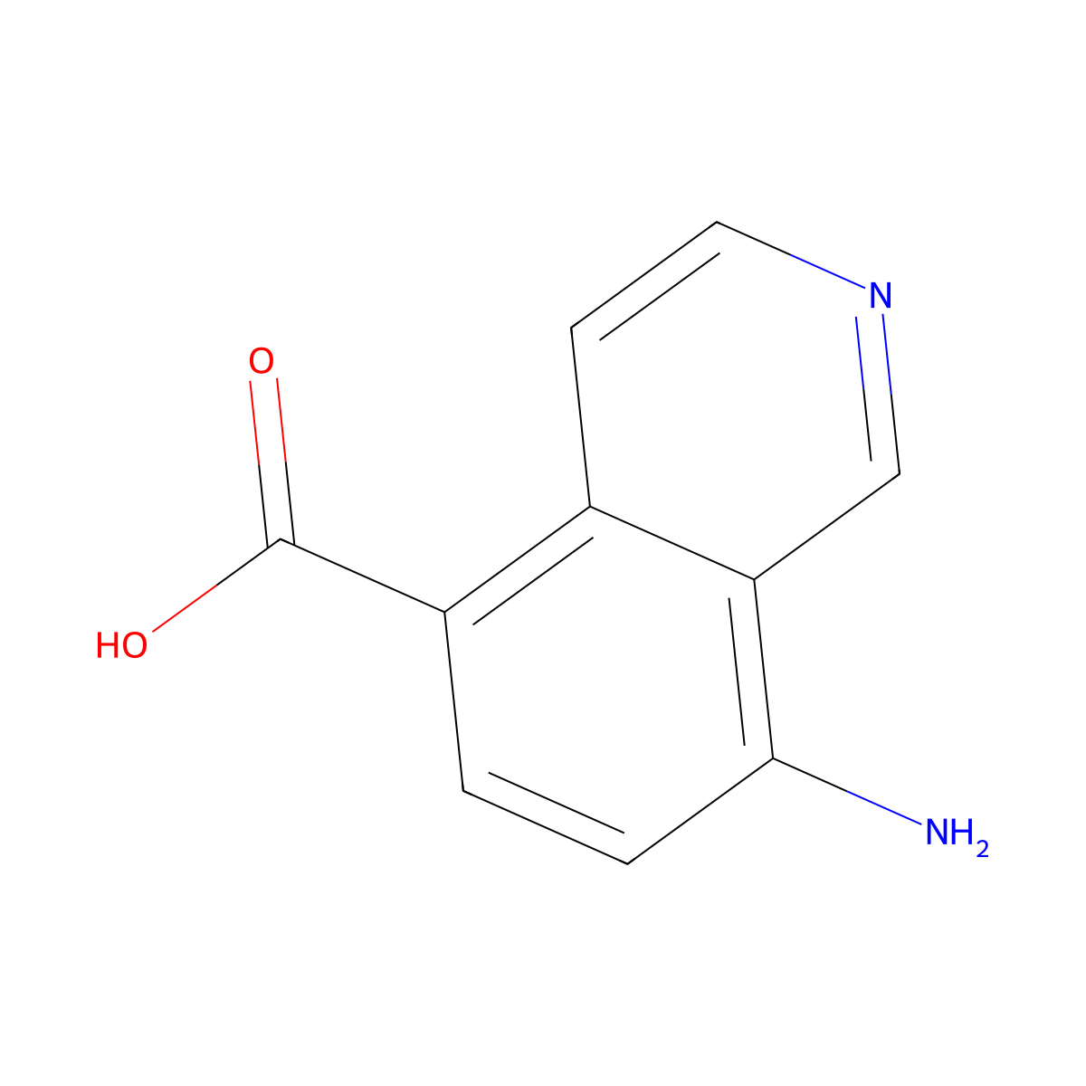 8-Aminoisoquinoline-5-carboxylic acid molecular structure, CAS 1936191-65-9