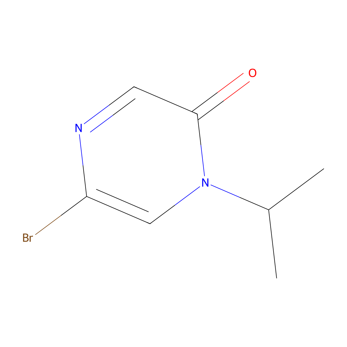 5-Bromo-1-isopropylpyrazin-2(1H)-one molecular structure, CAS 1936194-40-9