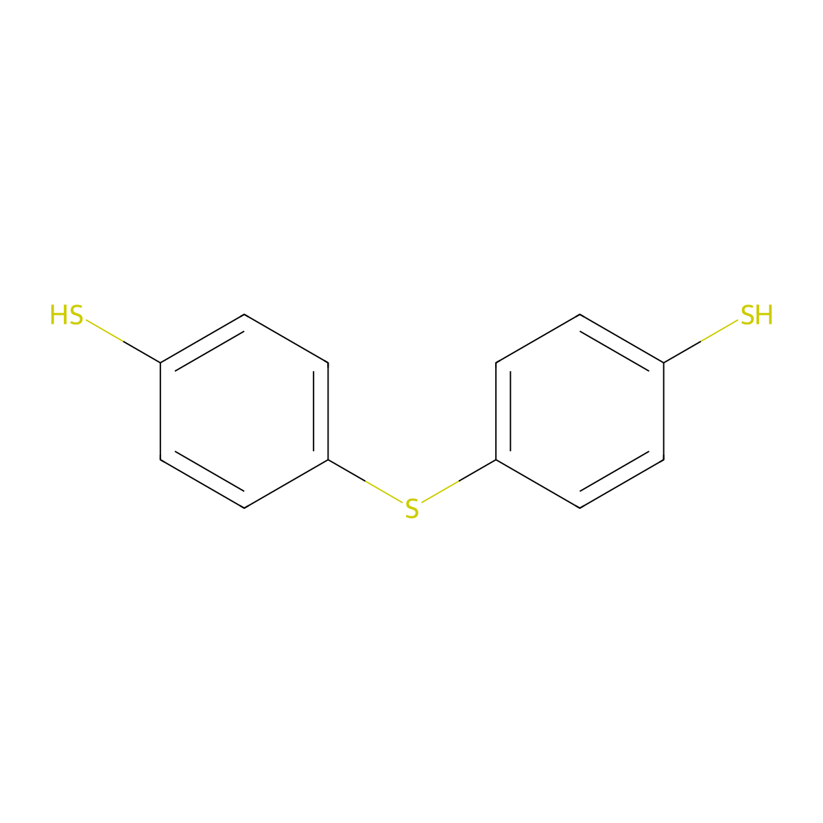 4,4'-Thiobisbenzenethiol molecular structure, CAS 19362-77-7