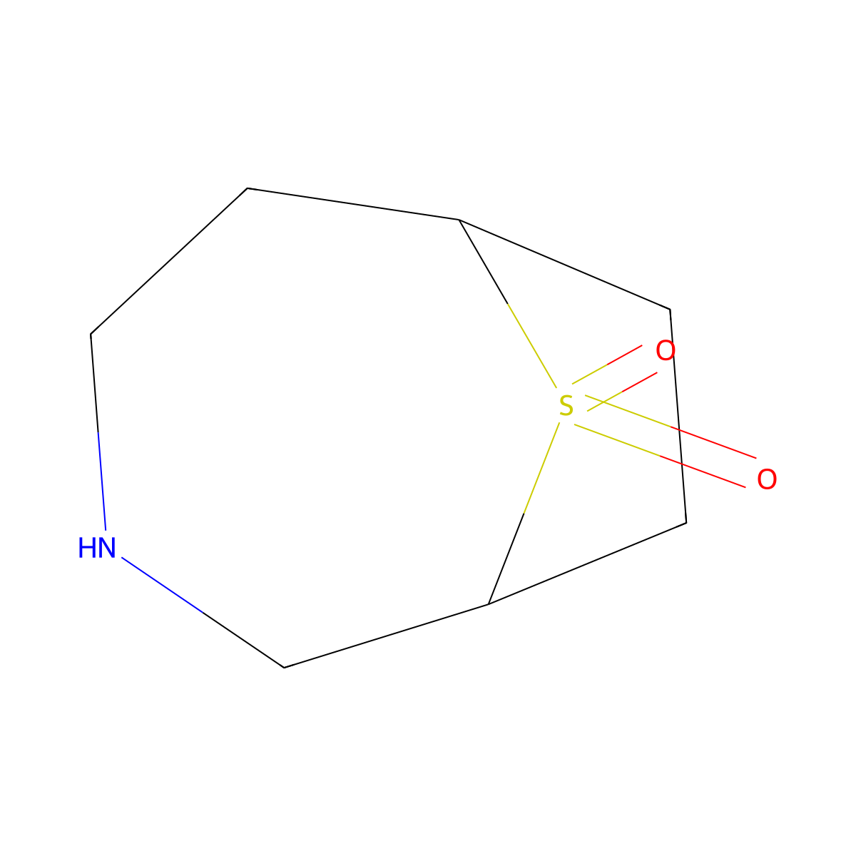9Lambda6-thia-3-azabicyclo[4.2.1]nonane-9,9-dione molecular structure, CAS 1936209-57-2