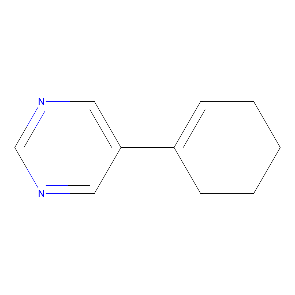 5-(Cyclohex-1-en-1-yl)pyrimidine molecular structure, CAS 1936212-08-6