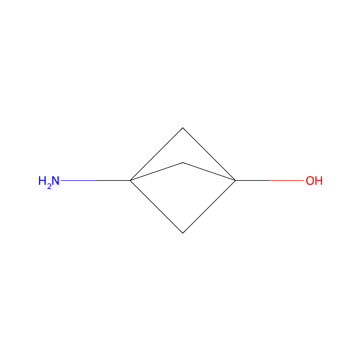 3-Aminobicyclo[1.1.1]pentan-1-ol molecular structure, CAS 1936222-91-1