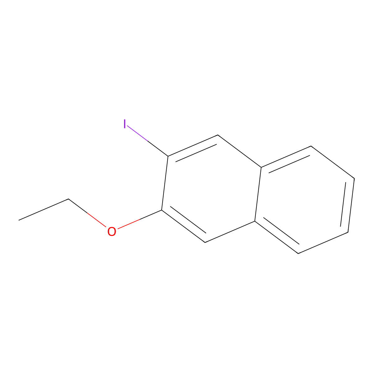 2-Ethoxy-3-iodonaphthalene molecular structure, CAS 1936223-80-1