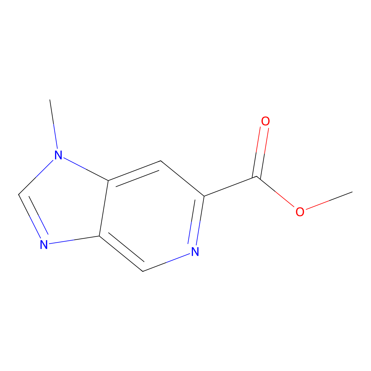 Methyl 1-methyl-1H-imidazo[4,5-c]pyridine-6-carboxylate molecular structure, CAS 1936224-65-5