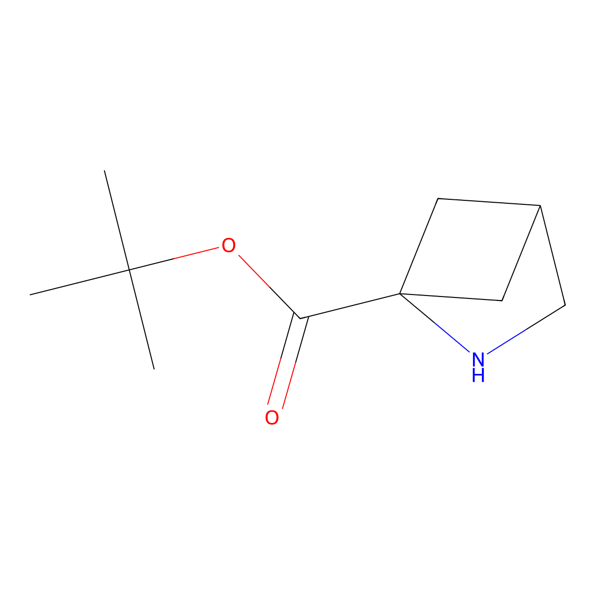 Tert-butyl 2-azabicyclo[2.1.1]hexane-1-carboxylate molecular structure, CAS 1936235-62-9