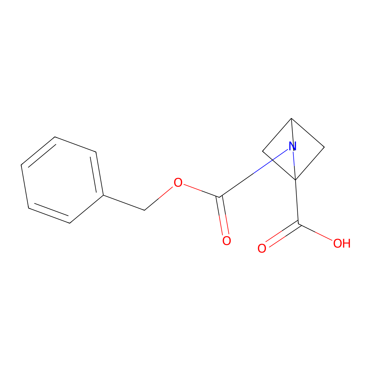 2-N-Cbz-2-aza-bicyclo[2.1.1]hexane-1-carboxylic acid molecular structure, CAS 1936245-85-0